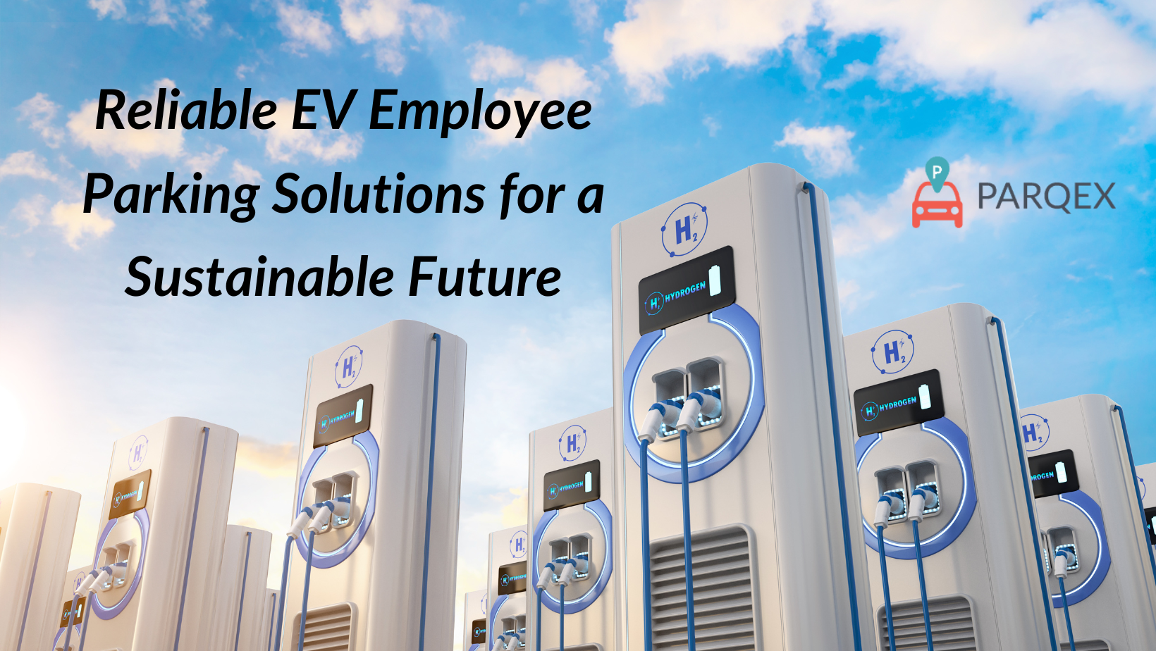 Reliable Ev Employee Parking Solutions For A Sustainable Future demonstrating ParqEx's smart parking technology in action.