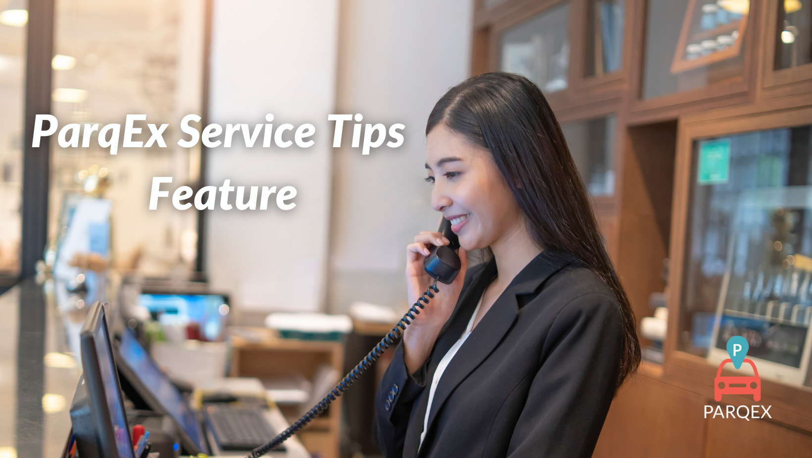 Parqex Service Tips Feature 1 demonstrating ParqEx's smart parking technology in action.