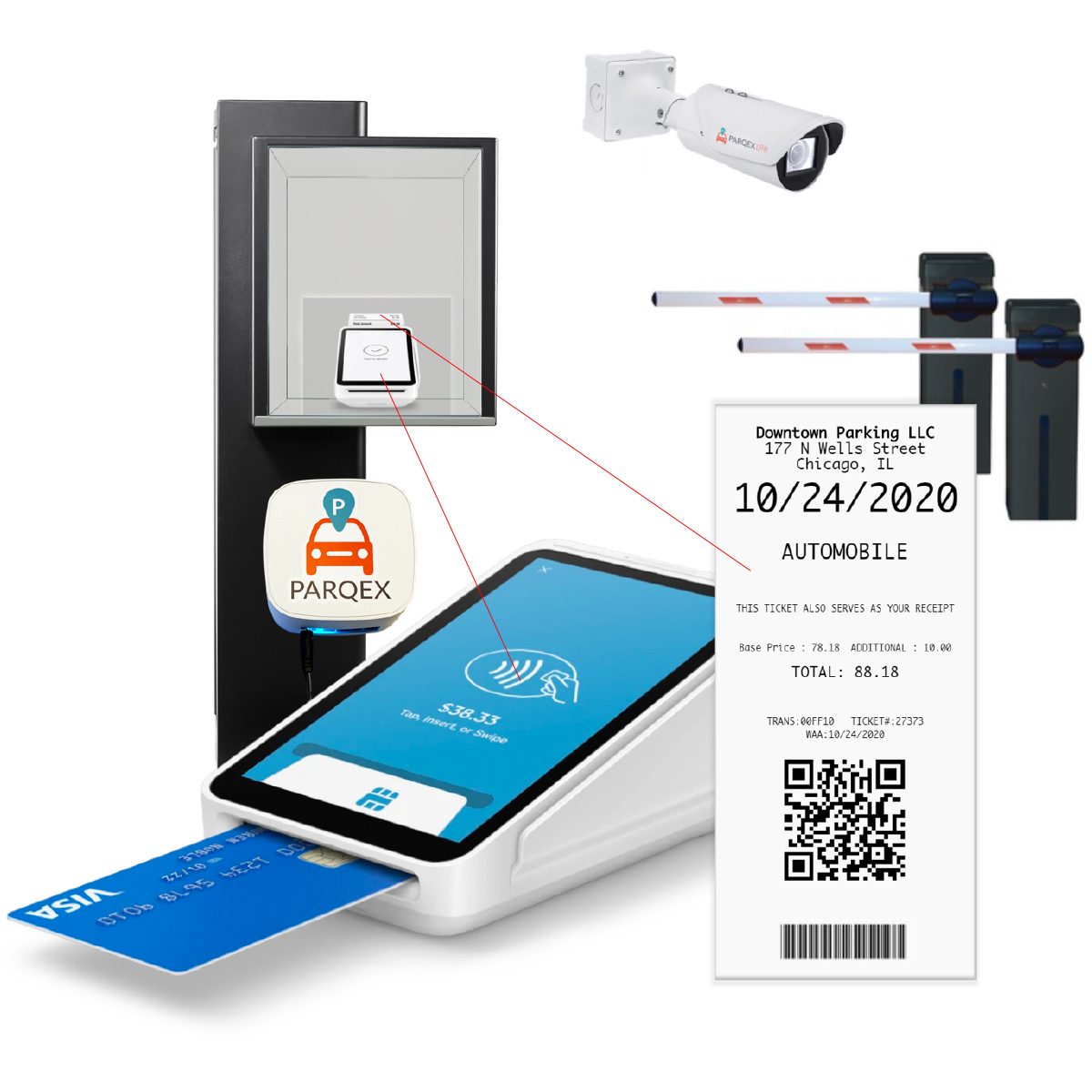 Parqex Parcs System 1 demonstrating ParqEx's smart parking technology in action.