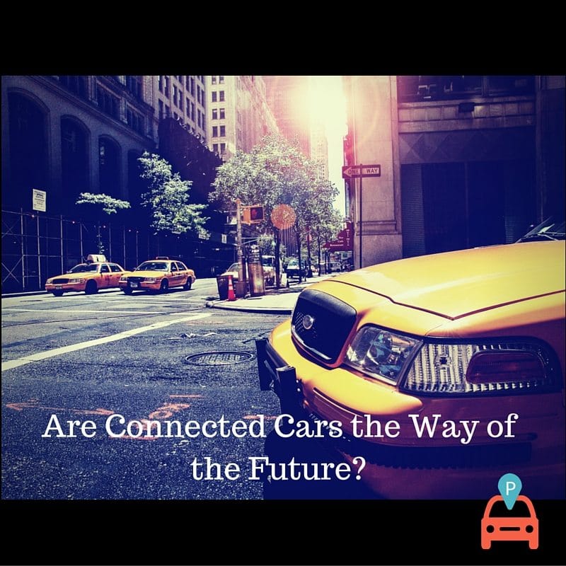 Connected Cars demonstrating ParqEx's smart parking technology in action.