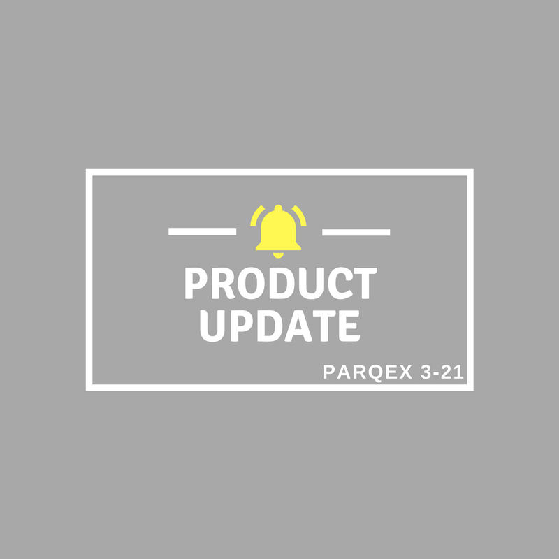 Product Update 3 21 2 demonstrating ParqEx's smart parking technology in action.