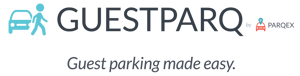 Guestparq Parqex Privateguestparking Logocolor demonstrating ParqEx's smart parking technology in action.