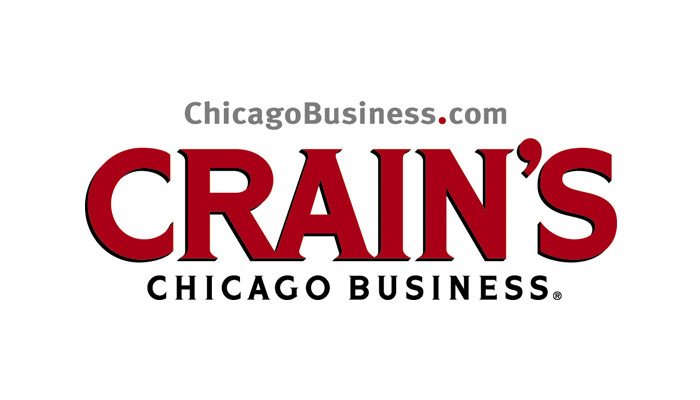 Chicago Business Crains demonstrating ParqEx's smart parking technology in action.