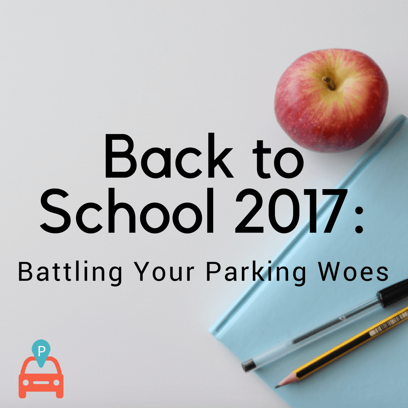 Back To School 2017 Battling Your Parking Woes demonstrating ParqEx's smart parking technology in action.
