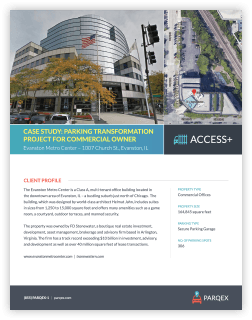 Parqex Case Studies 0004 Evanston Owner 1 demonstrating ParqEx's smart parking technology in action.