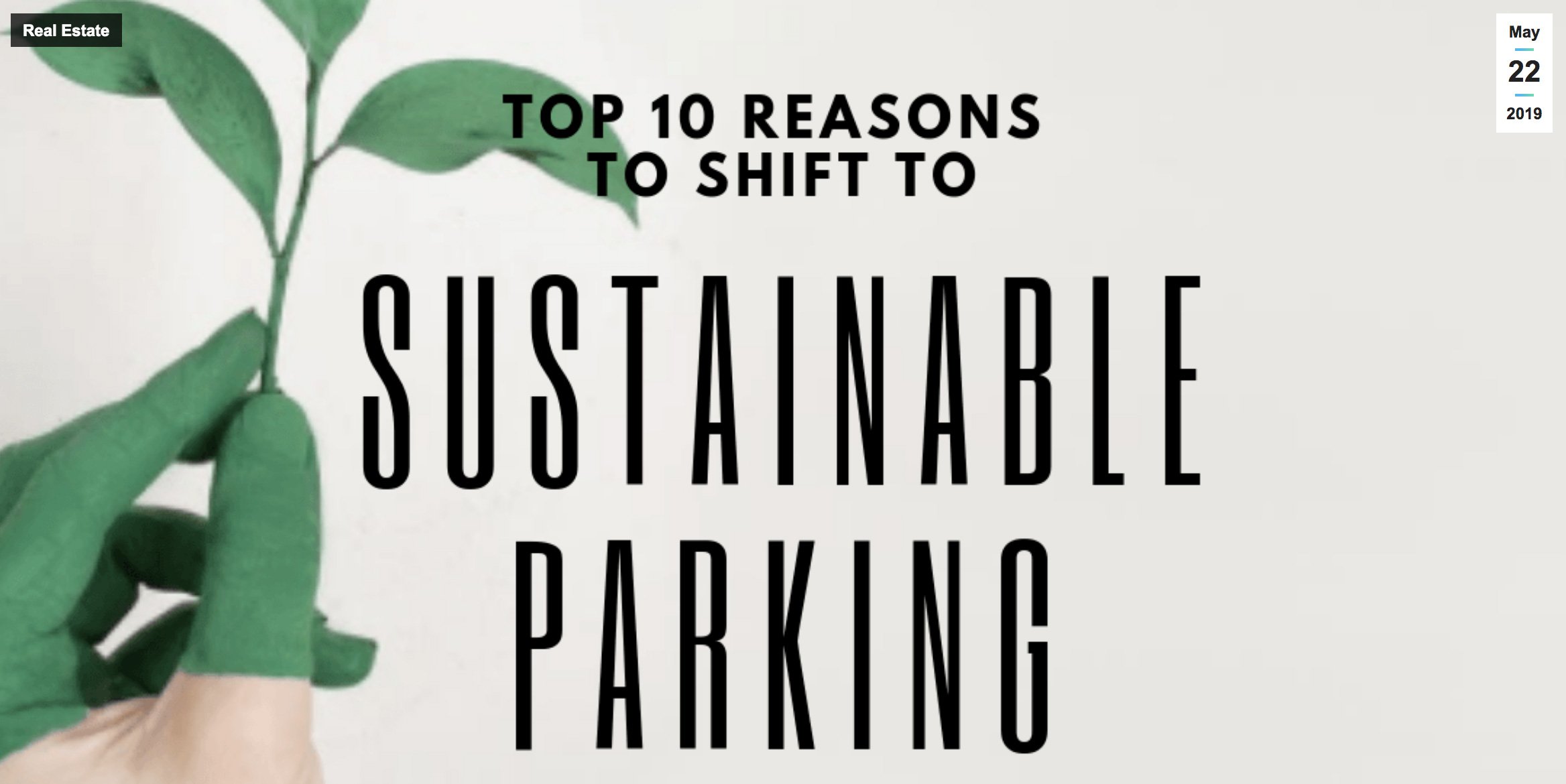 Top 10 Reasons Shift Sustainable Parking demonstrating ParqEx's smart parking technology in action.