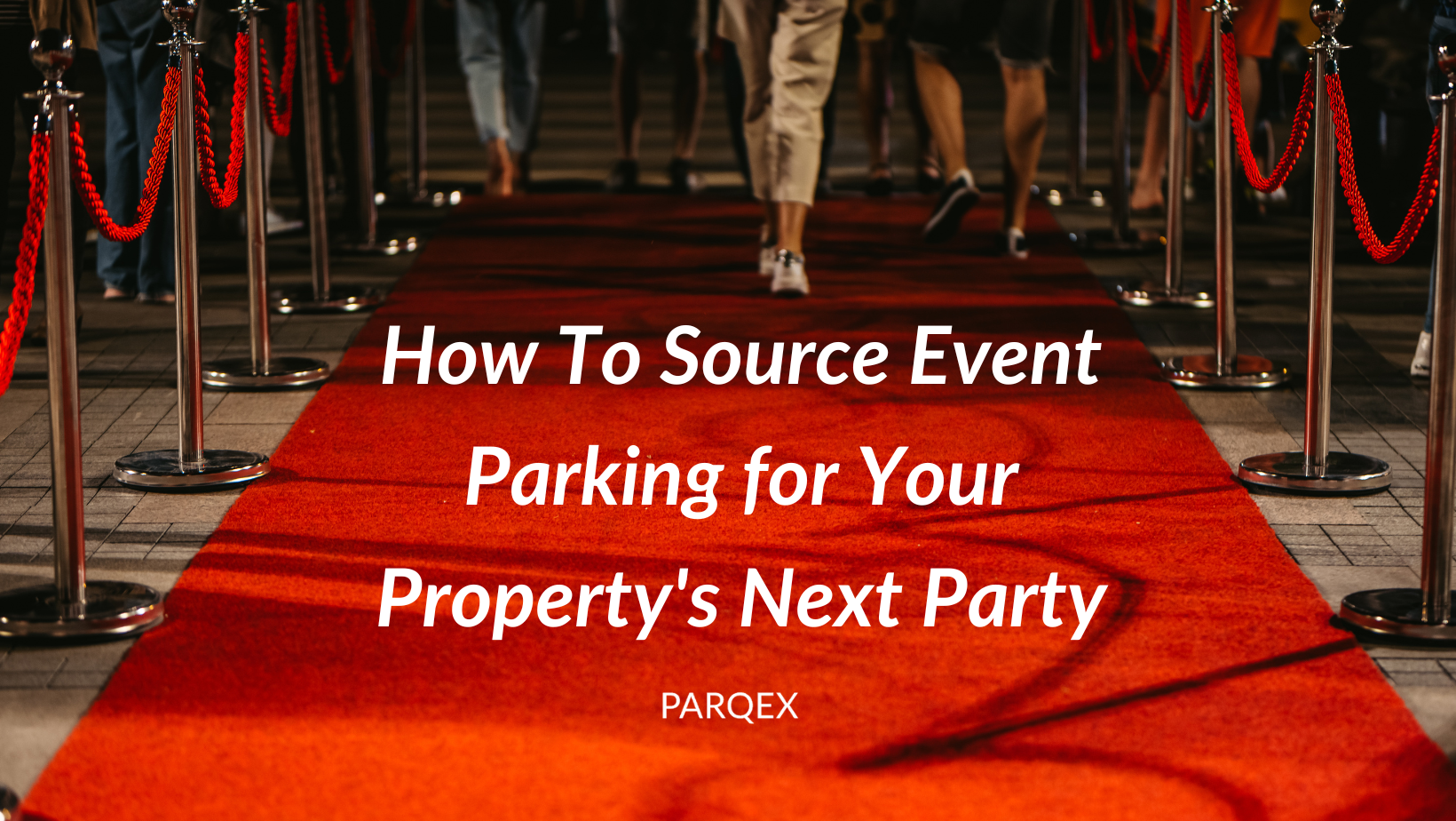 How To Source Event Parking For Your Propertys Next Party demonstrating ParqEx's smart parking technology in action.