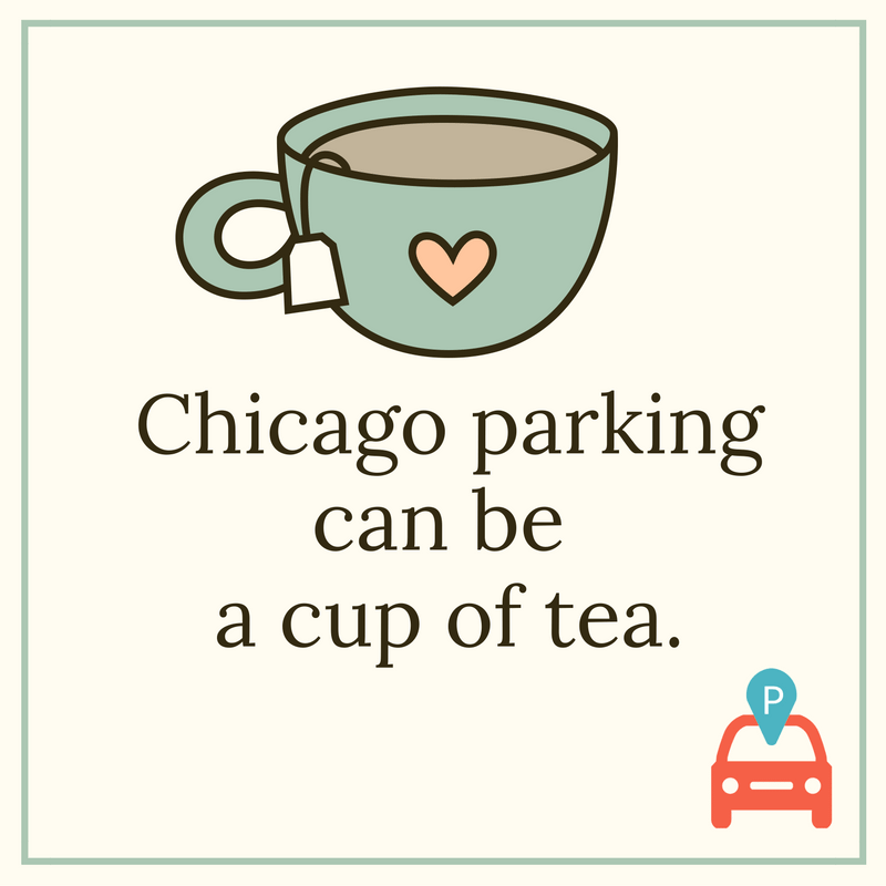 Chicago Parking Can Be A Cup Of Tea demonstrating ParqEx's smart parking technology in action.