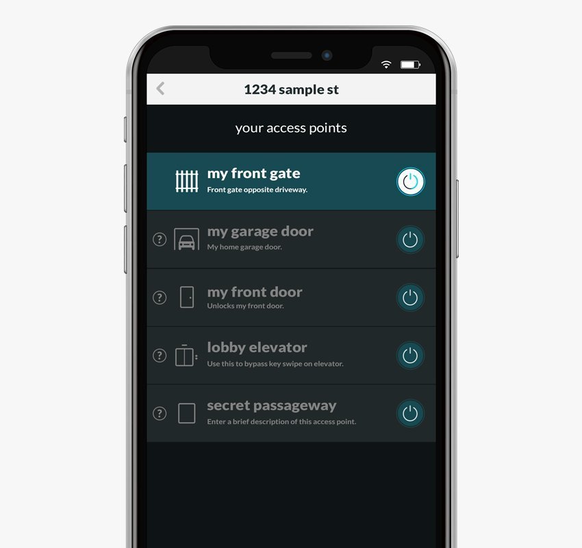 Access Points Feature Tile demonstrating ParqEx's smart parking technology in action.
