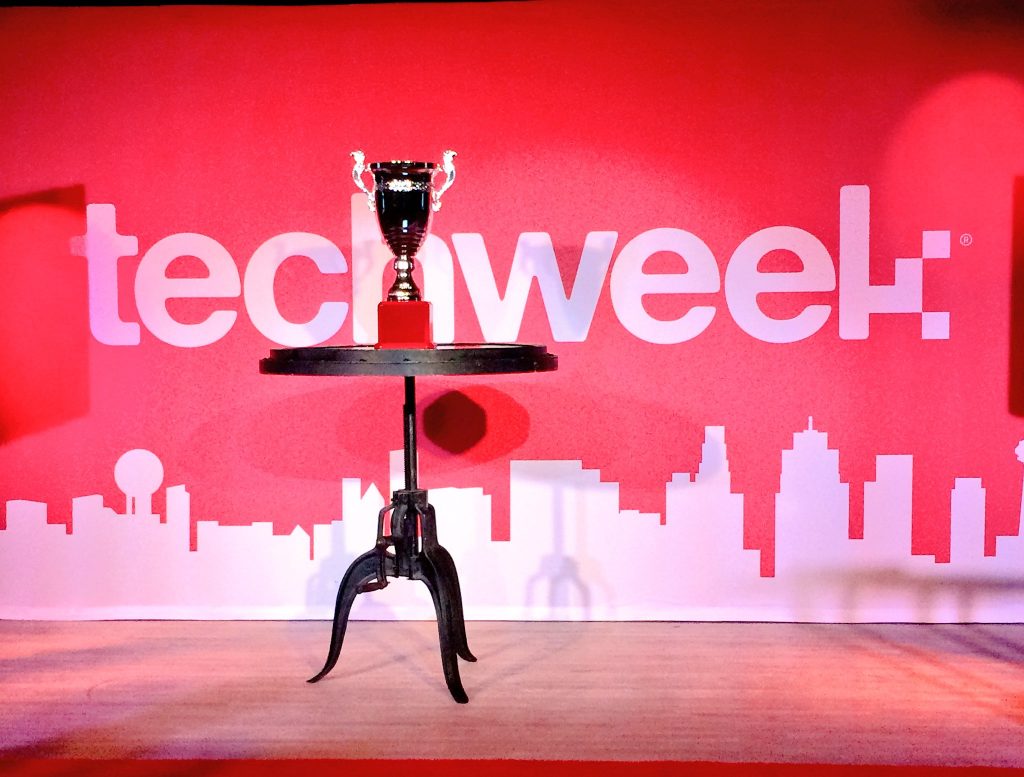 Techweek Launch Finalist Parqex demonstrating ParqEx's smart parking technology in action.