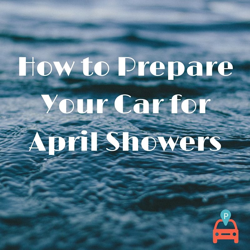 How To Prepare Your Car For April Showers demonstrating ParqEx's smart parking technology in action.