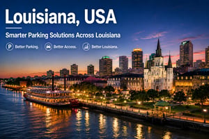 Discover smart parking solutions in Louisiana, USA that improve accessibility, parking operations, and user experience. ParqEx helps businesses, property owners, and municipalities optimize parking resources through innovative technology and efficient parking management solutions.