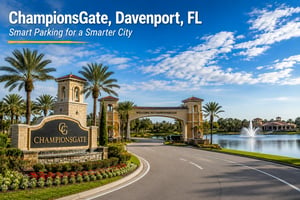 Discover smart parking solutions in Champions, Gate Davenport, FL that improve accessibility, parking operations, and user experience. ParqEx helps a, property owners, and municipalities optimize parking resources through innovative technology and efficient parking management solutions.