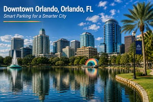 Discover smart parking solutions in Downtown Orlando, Orlando, FL that improve accessibility, parking operations, and user experience. ParqEx helps a, property owners, and municipalities optimize parking resources through innovative technology and efficient parking management solutions.