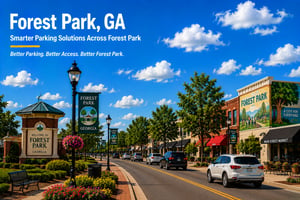 Discover smart parking solutions in Forest Park, GA that improve accessibility, parking operations, and user experience. ParqEx helps a, property owners, and municipalities optimize parking resources through innovative technology and efficient parking management solutions.