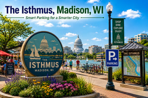 Discover smart parking solutions in The Isthmus, Madison, WI that improve accessibility, parking operations, and user experience. ParqEx helps a, property owners, and municipalities optimize parking resources through innovative technology and efficient parking management solutions.