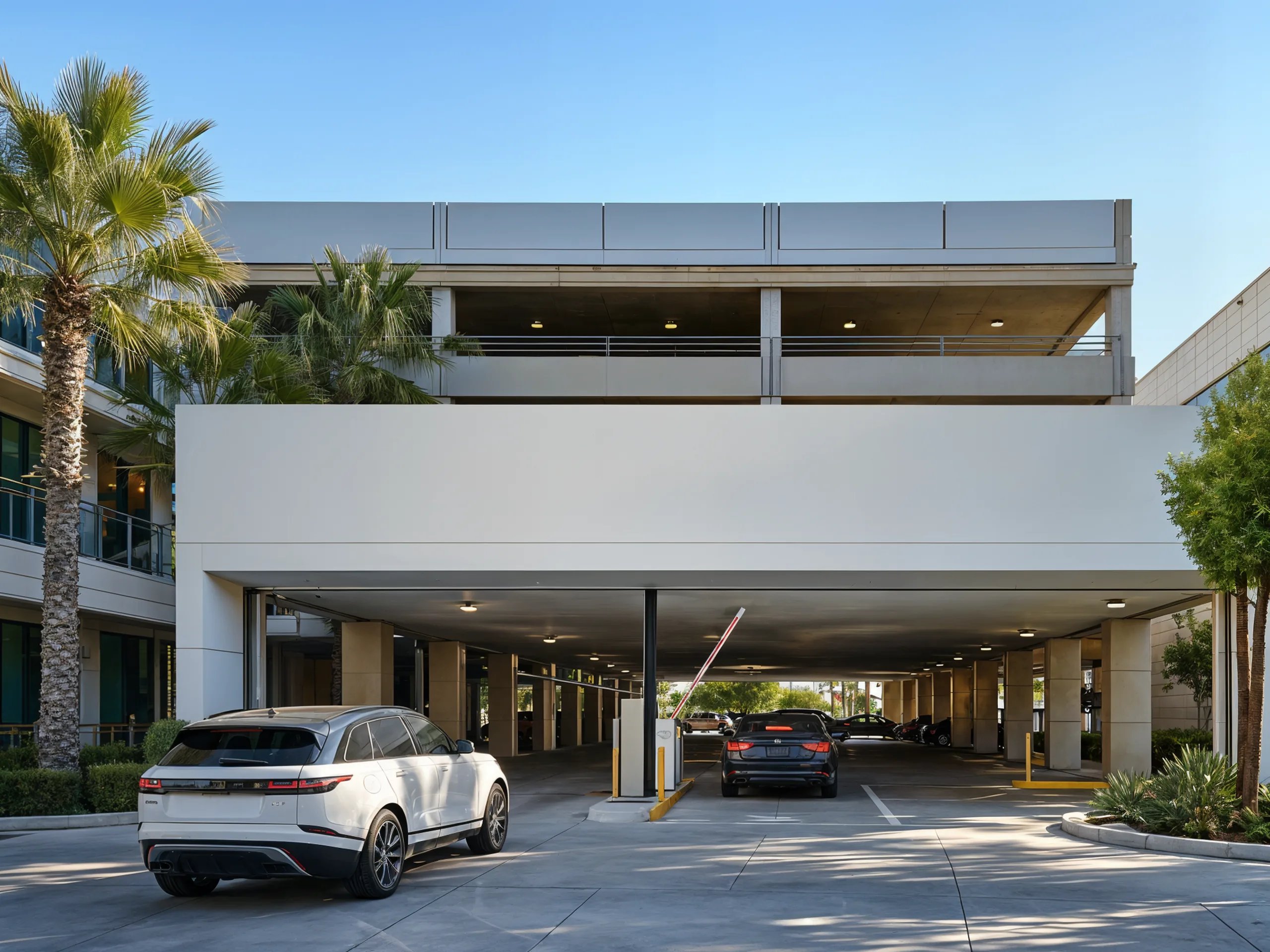 Modern parking garage