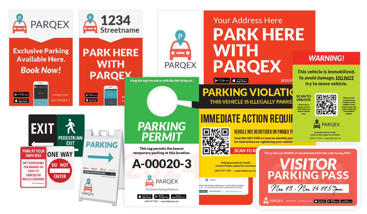 Internal Tenant Management | Employee Parking Management | ParqEx Signage, Permits & Onsite Materials Solutions