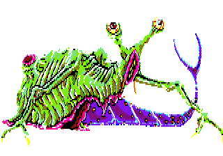 Image with dominant color #04fc1a