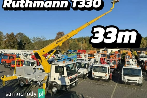 MAN TGL 7.150 Zwyżka Ruthmann T330 33-Metry w bok 21m Mały przebieg Ciężarowe 2014