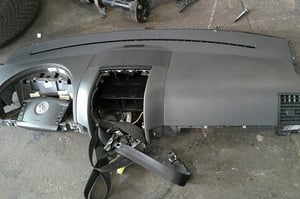 VW TOUAREG 7L KONSOLA AIRBAG X2 PASY X4 ORYGINAŁ
