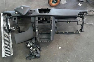 PEUGEOT 207 CC DESKA KONSOLA AIRBAG X3 PASY X2 ORYGINAŁ DEMONTAŻ