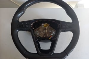 SEAT LEON III CUPRA KIEROWNICA SKÓRA MULTIFUNKCJA ŁOPATKI 575419091K
