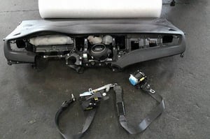 KIA CARENS IV KONSOLA AIRBAG X2 PASY NAPINACZE ORYGINAL DEMONTAŻ