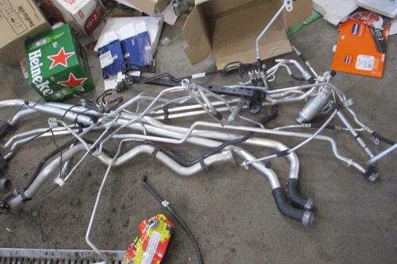 PORSCHE CARRERA 991 PRZEWODY KLIMATYZACJI WODY