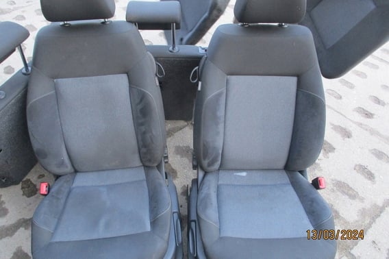 VW POLO 6R FOTELE KANAPA BOCZKI ALCANTARA EU 3D