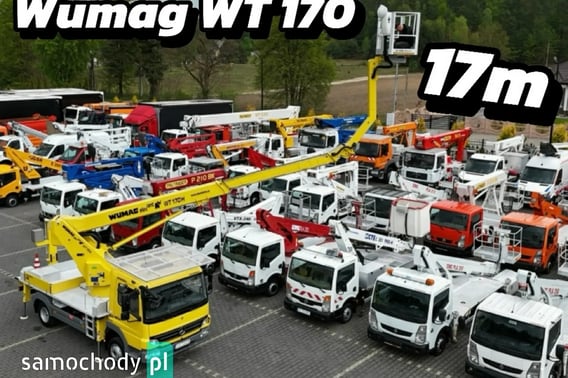 Mercedes-Benz Atego Zwyżka WUMAG WT 170 17m w bok 12m Mały przebieg Ciężarowe 2007
