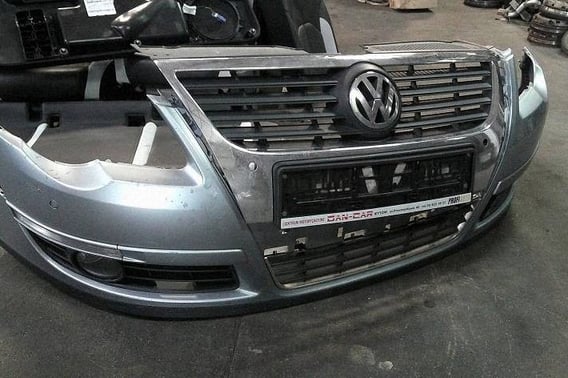 VW PASSAT B6 ZDERZAK PRZÓD PDC MASKA LAMPA PAS LB5M