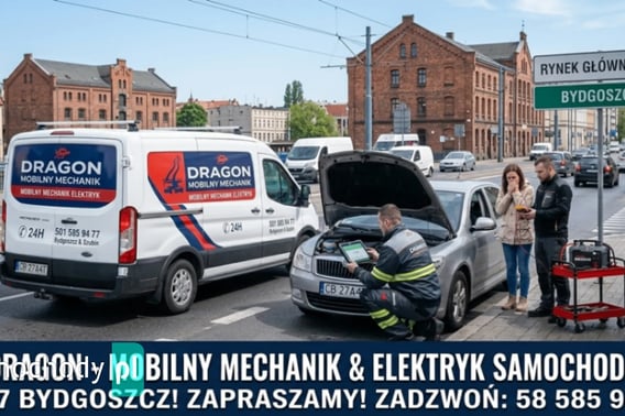 🐉 DRAGON – MOBILNY MECHANIK & ELEKTRYK SAMOCHODOWY 24/7 BYDGOSZCZ 🚗⚡