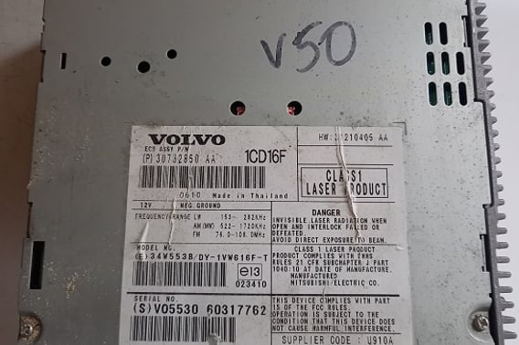 VOLVO V50 MODUŁ RADIA 30732850