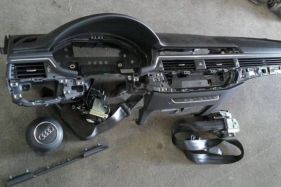 AUDI A4 B9 KONSOLA AIRBAG X2 PASY X4 ORYGINAŁ