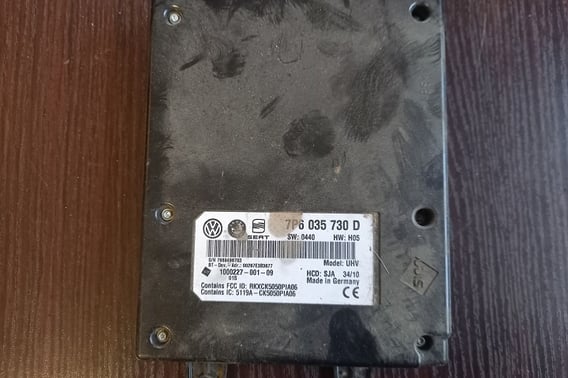 SKODA OCTAVIA II LIFT MODUŁ  STEROWNIK MODUŁ BLUETOOTH 7P6035730D