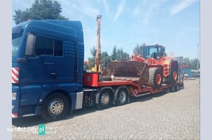 Laweta,transport maszyn budowlanych, rolniczych, koparek, niskopodwoziowe 