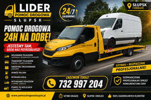 Pomoc Drogowa Słupsk 24h/7 Lider Usługi Transportowe Laweta
