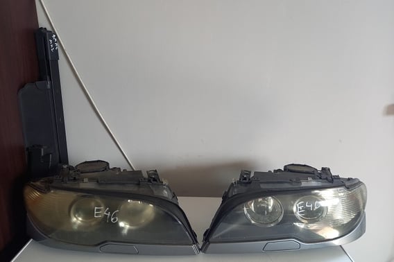 BMW E46 COUPE LAMPA PRZÓD PRAWA LEWA SOCZEWKA UK