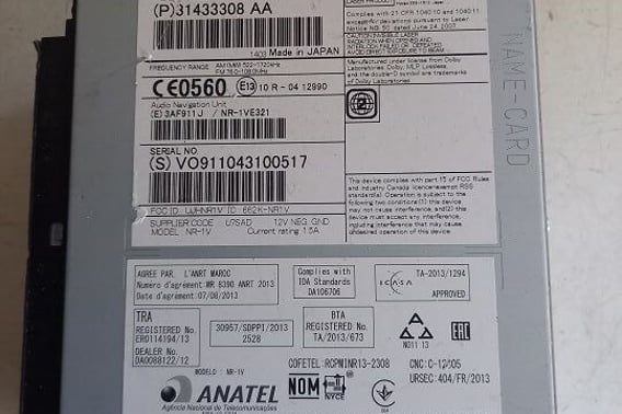 VOLVO S60 II CZYTNIK RADIO-NAWIGACJI 31433308