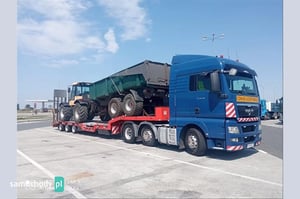 Transport urządzeń maszyn Koparka Ładowarka Spych Forwarder Harwester