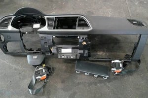 SEAT LEON III 5F KONSOLA AIRBAG X3 PASY X2 ORYGINAŁ DEMONTAŻ
