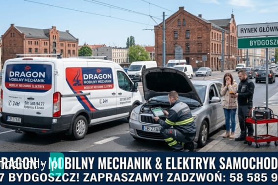 ​🐉 DRAGON – MOBILNY MECHANIK & ELEKTRYK SAMOCHODOWY 24/7 TORUŃ 🚗⚡