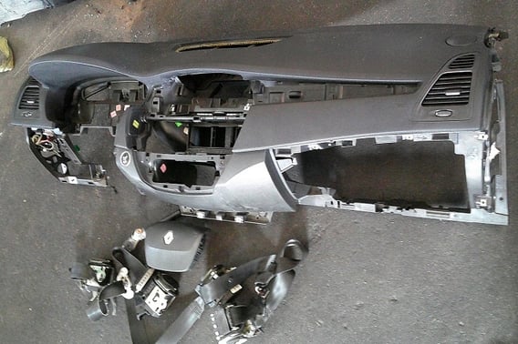 RENAULT LAGUNA III KONSOLA AIRBAG PASY DOPINACZE KOMPLET ORYGINAŁ