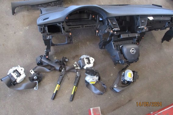 OPEL ASTRA K V KONSOLA AIRBAG X2 PASY X4 NAPINACZE X2 ORYGINAŁ HEAD UP