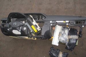 MERCEDES W212 AMG KONSOLA AIRBAG X3 PASY X4 SKÓRA