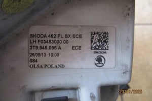 SKODA SUPERB II LIFT KOMBI LAMPA LEWY TYŁ LED 3TG945096A