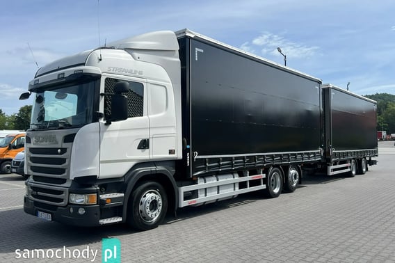 Scania R410 bez EGR Zabudowy Wecon 120m Dach Podnoszony  Zestaw Tandem Ciężarowe 2015