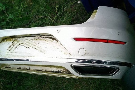 VW ARTEON R-LINE ZDERZAK TYŁ L041 KOMPLETNY ORYXWEISS