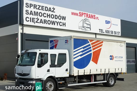 Renault MIDLUM 240 DXI 6 Osobowa Kabina Sprowadzony Firanka Ciężarowe 2008